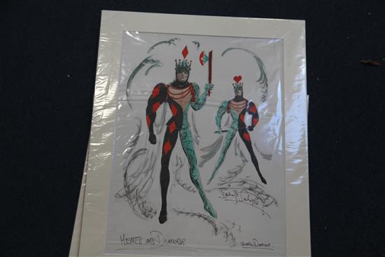Berkeley Sutcliffe (1918-1979) Collection of costume designs largest 20 x 14in., unframed